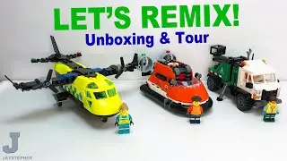 Распаковка, обзор и рецензия на набор LEGO City 2026 &laquo;Самолет, сервисный грузовик и судно на возд...