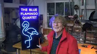 The making of 'The Blue Flamingo Quartet' neon sign