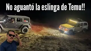 Ruta Nocturna por las dunas del Tabaco / No aguantó la eslinga de Temu