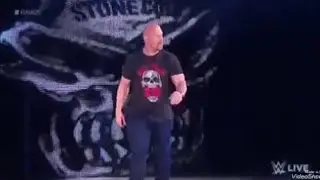 Stone Cold Steve Austin Return entrance WWE Monday Night Raw 25 22nd January 2018