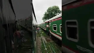 intercity And Local Train Crossing #easternrailways #railway #railwaycontent