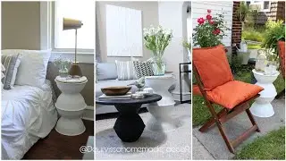 Cómo hacer una mesa Multiusos con recipientes de cocina o macetas| ideas fáciles para decorar |IssA🦋