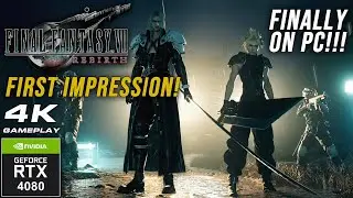 Final Fantasy VII Rebirth PC Gameplay | First Impressions | RTX 4080 Max Settings + DLSS 4k