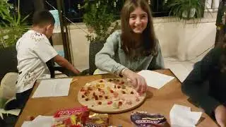 Playing safe and poison with my cousins and sister