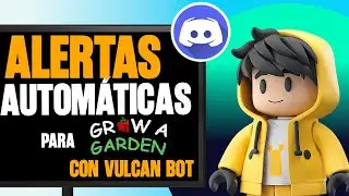 C&oacute;mo Configurar Vulcan Bot para las Alertas de Grow A Garden en Discord