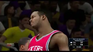 NBA 2k16 (PS3) Default Roster Exhibition: 76ers vs Lakers