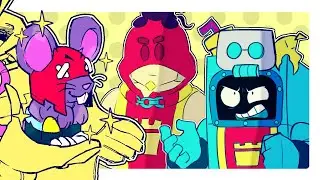 LIMPEZA NO CORREDOR! - compilado do trio do pátio do castelo (Brawl stars fandub)