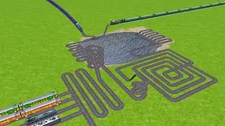 AI RAILS CROSSING FOR CHASM WATER RAILROAD TRACKS ZIG ZAG TRACKS/ train wold4 