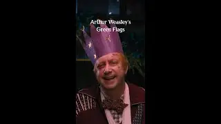 Arthur Weasley's green flags #HarryPotter #ArthurWeasley