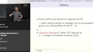 David Ben-Zvi - Commuting symmetries in gauge theory