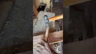 Driving Headless Nails into Wood | Clean & Strong Fix. #HiddenNails #WoodworkingUSA #HammerSkills