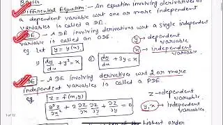 1. ODE - Theory Session 1 - UPSC IAS/IFoS - BPSC - Maths Optional Lectures