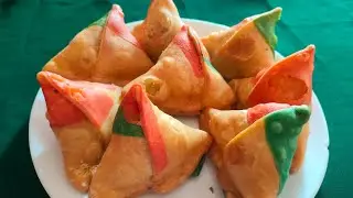 Live सीखें 🔴 Colour full Samosa, Healthy Pasta-recipe