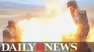 Images show Army combat photographer's final moments before she's killed in explosion