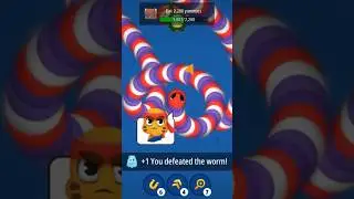 DOUBLE SPINNING WORM ZONE #viral #wormzone #satisfying #gameplay #trending