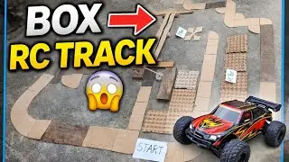 I Built an INSANE RC Car Track Using a Cardboard Box 😱 #RCCar #DIY