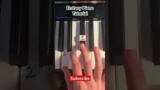 Ecstasy by Suicidal Idol Piano Tutorial Slowed Down #pianomusic #pianocover #music #trending #piano