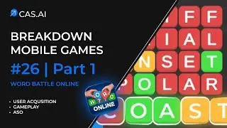 Mobile Game Breakdown #26 Part 1: Word Battle Online | ASO | User Acquisition | Gameplay