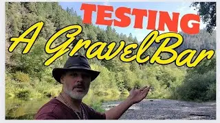 Testing a gravel bar for gold #GoldRush #OregonGold #PanningForGold #PlacerMining