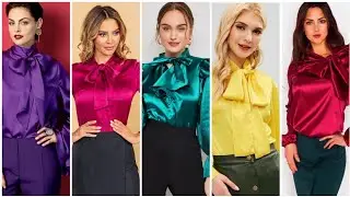 2022 new arrival women's silk smooth top and blouse designing