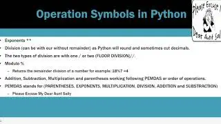 How To Use Python as a calculator. Errors.