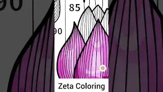 Digital mandala colouring viral video | Zeta Coloring pages | Satisfying Digital painting 