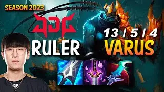 JDG Ruler VARUS vs LUCIAN ADC - KR Ranked