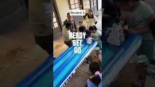 Kid's boat race (Raingutter Regatta) #boatrace #raingutter #regatta #scout #shorts