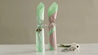 How to Wrap a Bottle- Martha Stewart