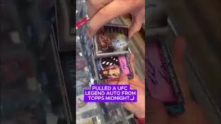 🥊 LEGENDARY AUTO PULL 😱 Just hit a UFC GOAT in Topps Midnight! #UFCCards #ToppsMidnight
