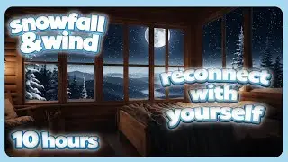 ❄️ 10H Inside the Cabin ✨ Blizzard Wind for Insomnia (no music)