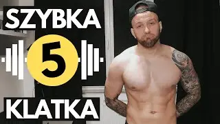 SZYBKA 5 🔥 5 ĆWICZEŃ NA KLATĘ W DOMU  (bez sprzętu)