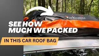 Amazon Car Rooftop Carrier Bag Review | More Space, Less Stress on Camping or Road Trips with Kids