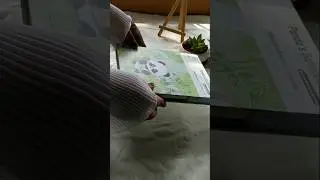 Panda book coloring ASMR #asmr #asmrsounds #colour #drawing #cute #books #artwork #art #fyp #tbt #fy
