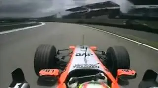 F1 2006 Ernesto Viso (Current IZOD IndyCar racer) FP2 Spin in Brazil