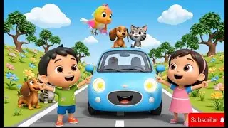 3-Minute Toddler Cartoon | Friends, Animals & Magical Car Adventure #KidsFun #ToddlerPlay