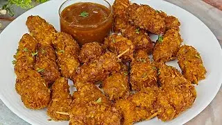 Crispy Chicken Stick Recipe | Delicious Easy Chicken Snack recipe