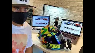 AGV Pista GP R установка камеры GoPro 7 на пластилин Loctite или Sugru / замена визора