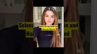 Selena Gomez the Day Justin and Hailey Got Married #shorts #selenagomez #justinbieber #haileybieber