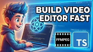 Создайте видеоредактор на React.js с поддержкой FFMPEG и WASM, встроенный в браузер, используя Ra...