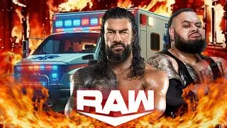 Roman Reigns vs Bronson Reed Wwe Raw Netflix 26 Jan 2026 Ambulance Wwe2k25 Simulation - FULL MATCH