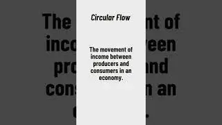 What is Circular Flow?  QuickFinance Documentary Channel TV #finance #financialfreedom #shorts