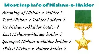 Most Repeated MCQs and Q&A on the Nishan-e-Haider Holders|| CSS,FPSC,PPSC,ISSB,PMS,NTS and others