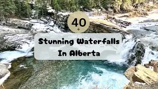 40 stunning waterfalls in Alberta Canada. #TRAVEL #ALBERTA