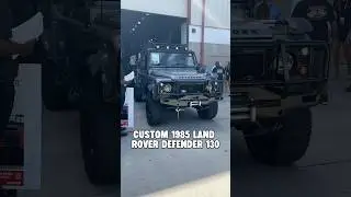 CUSTOM 1985 Land Rover Defender 130! SOLD at BARRETT-JACKSON!
