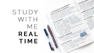 Silent Study With Me LIVE 1 Hour - MY FIRST LIVE STREAM