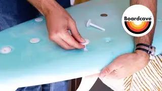 How to setup surfboard fins for a foam board