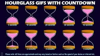 Hourglass Timer GIFs with Countdown - Animated GIFs Clipart &ndash; Pink Sand Timers - Preview Video