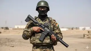 Indian Soldiers imagined with SSS Defence Guns