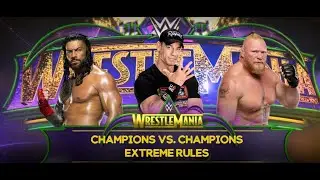 WWE 2K25 - Brock Lesnar | John Cena | Roman Reigns at Wrestlemania Match [4K 60FPS PC]